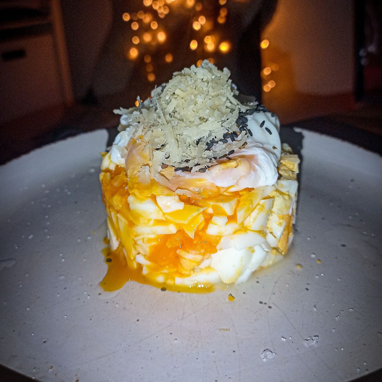 Poached egg alla parmesan