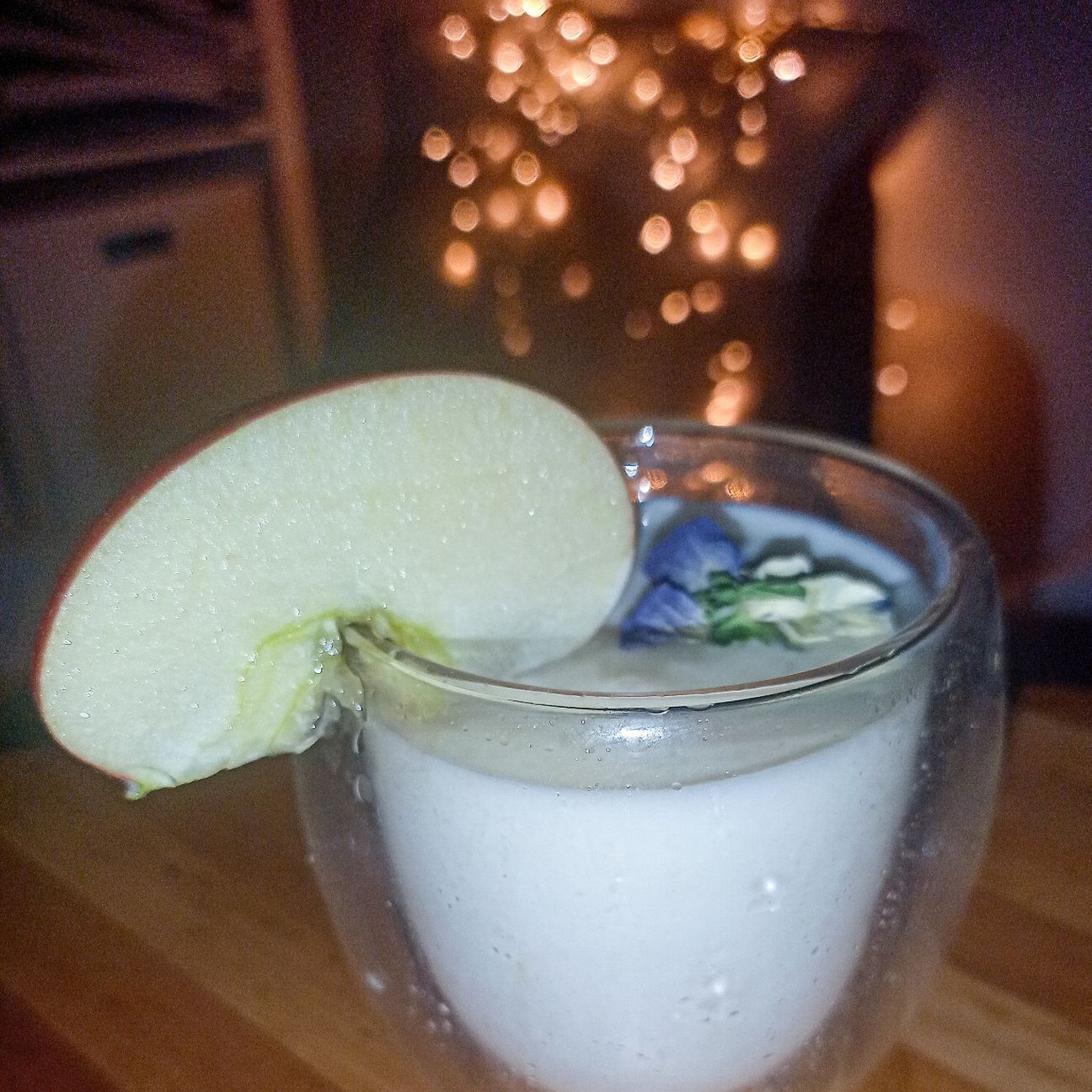 A glass of kefir