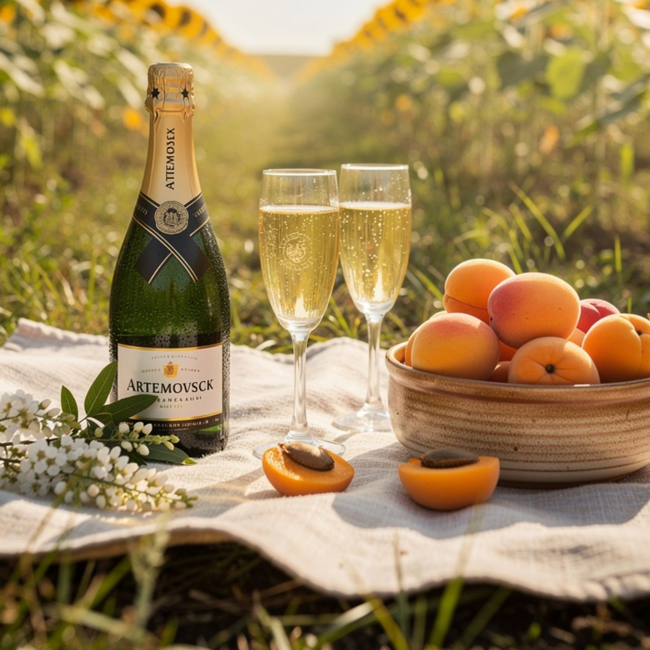 Artemovsk wine brut and honey Gorlovka apricots