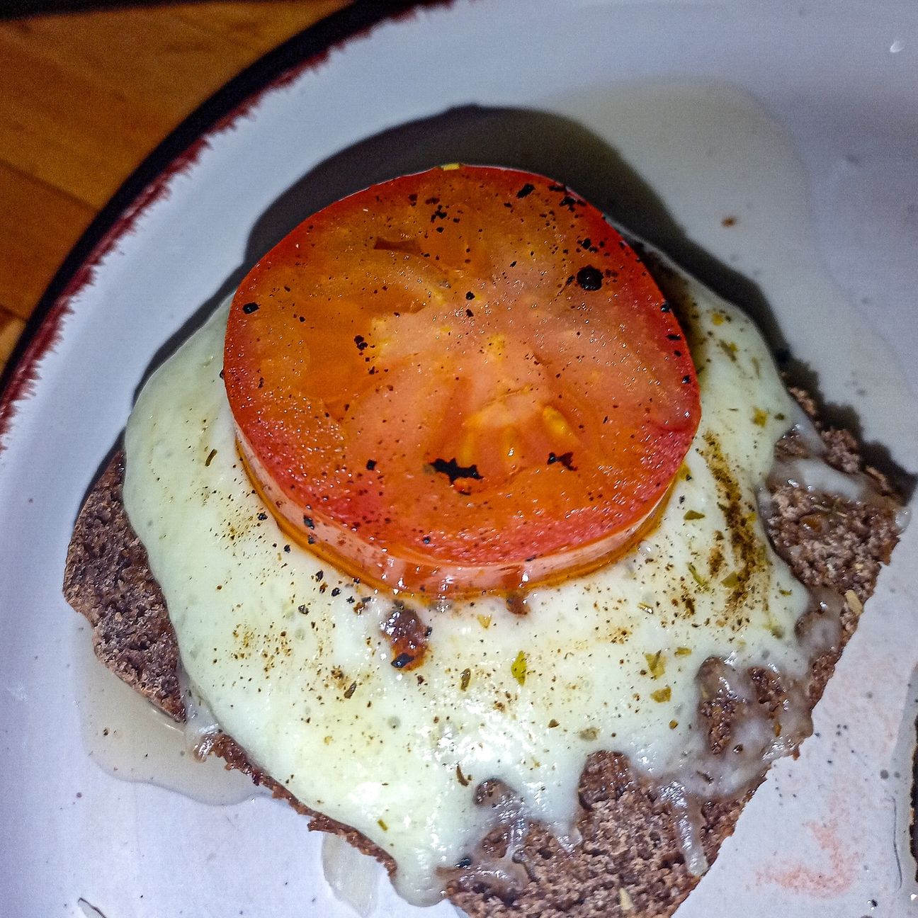 Grilled cheese tartine con San Marzano tomatoes