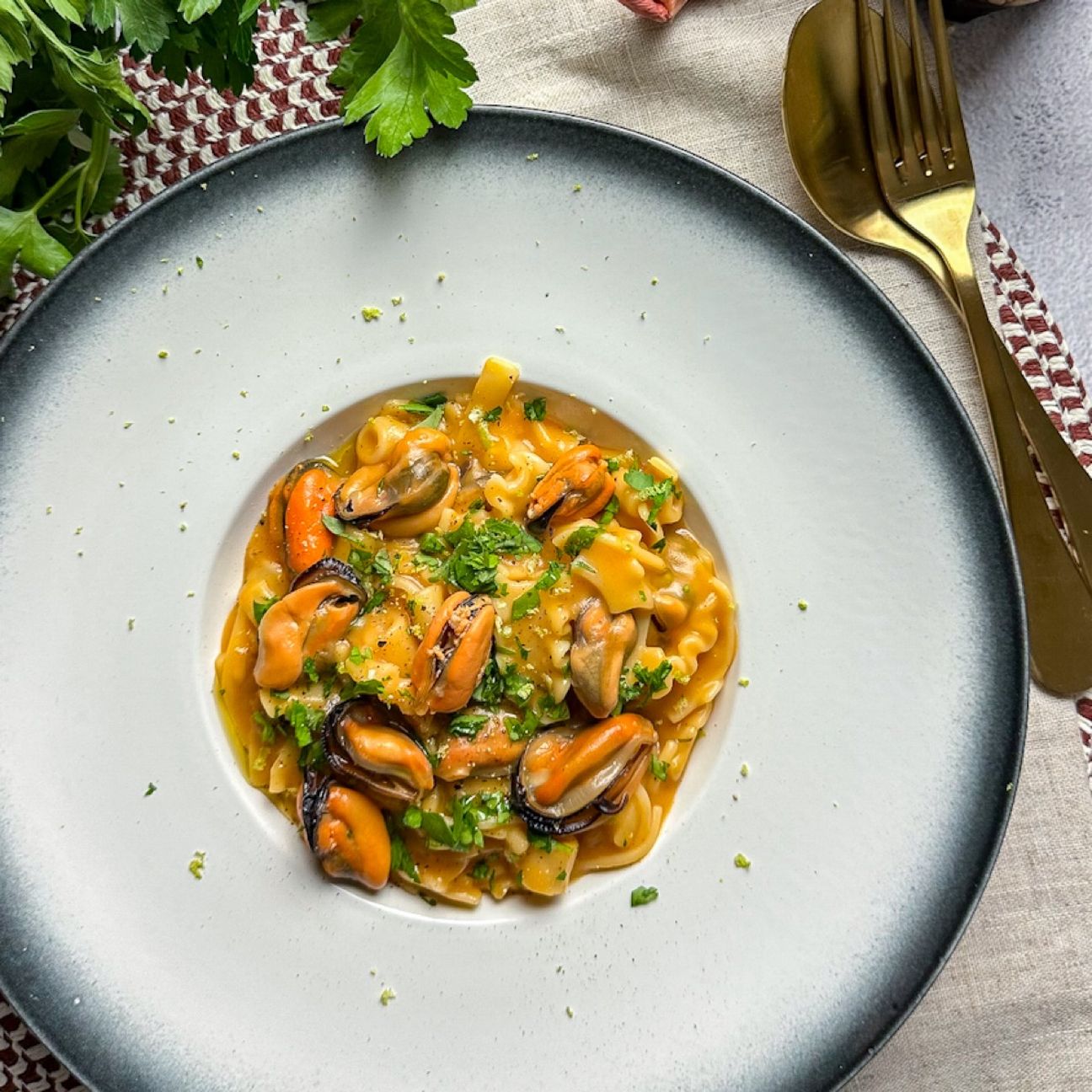 Pasta mista patate e cozze