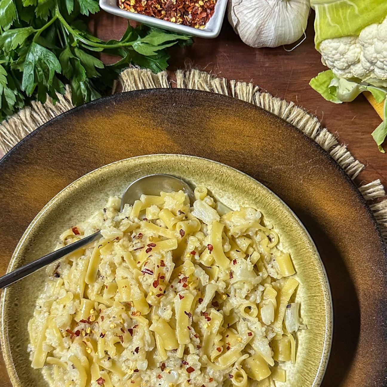 Pasta mista con cavolo