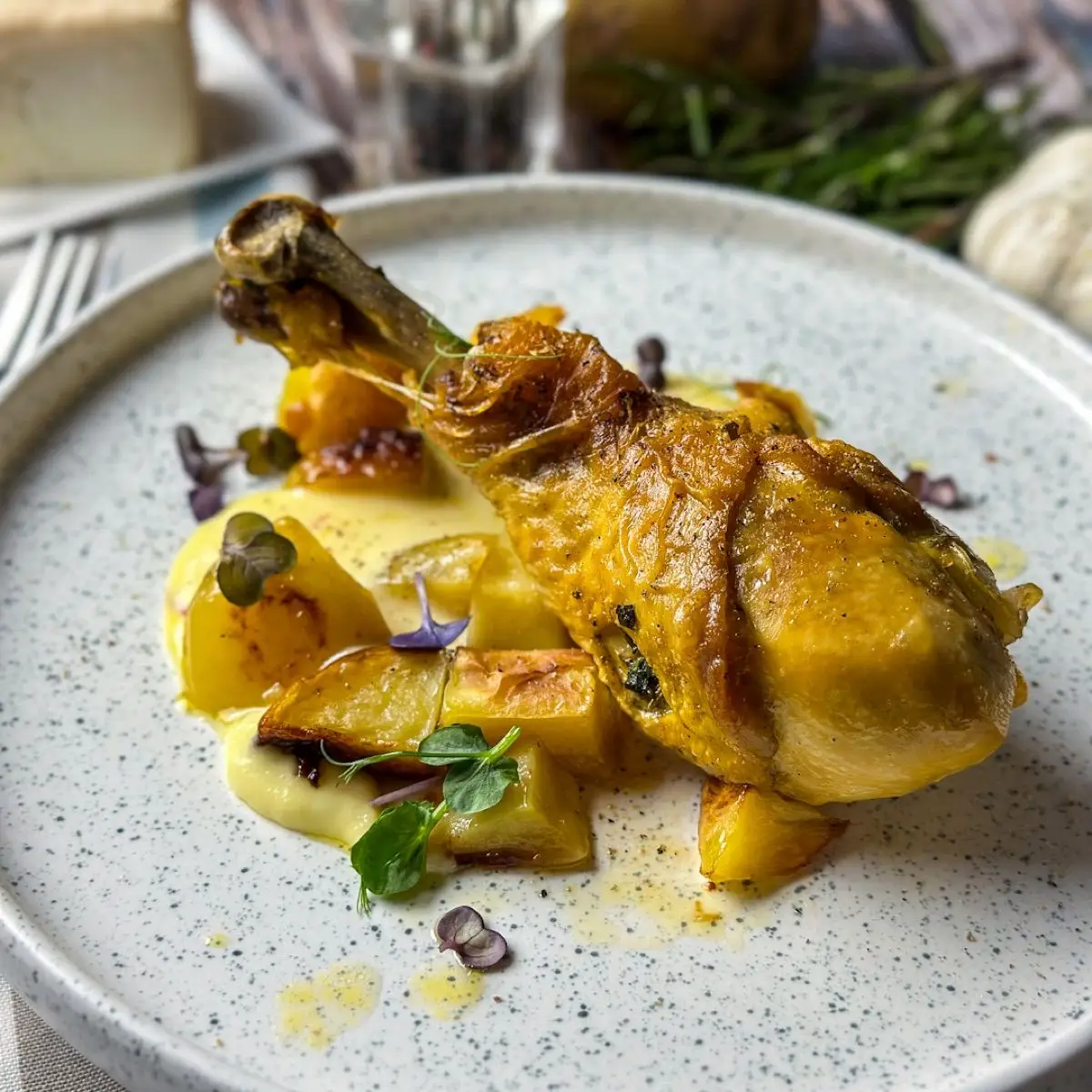 Ricetta Giambonetti di Pollo con salsa di fontina e zafferano di bozza.di.colore