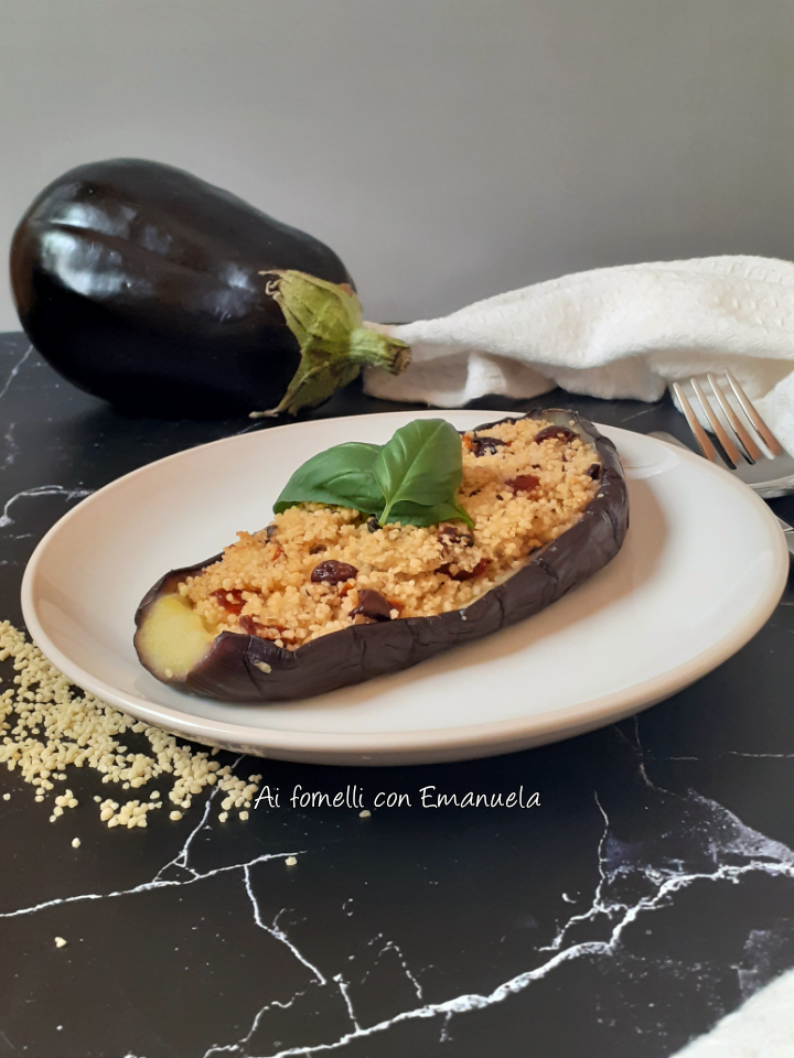 Melanzane ripiene di couscous