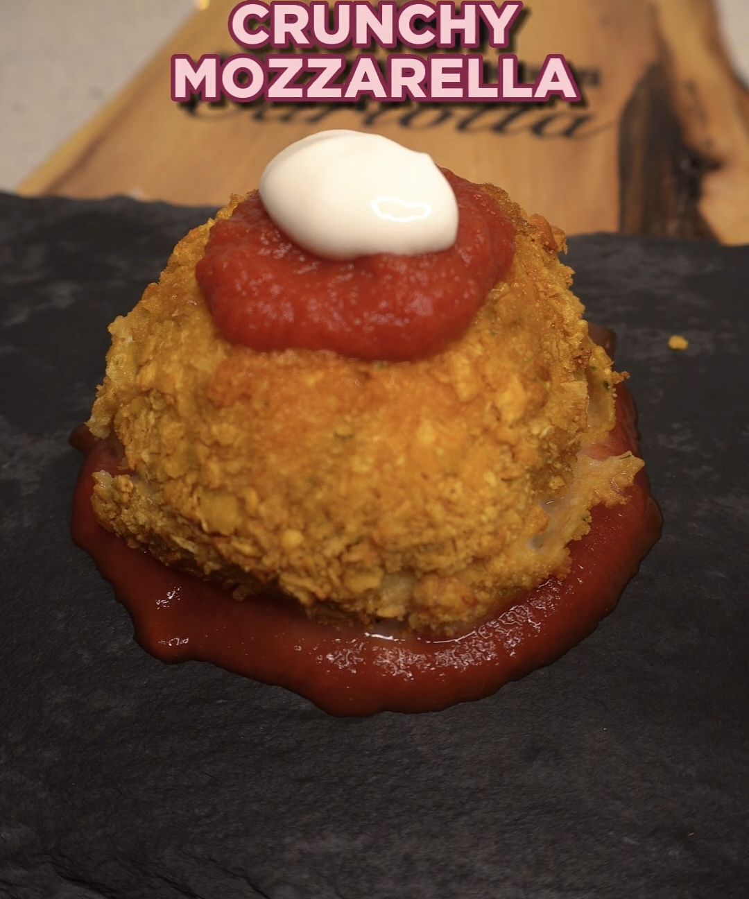 Crunchy mozzarella 😍