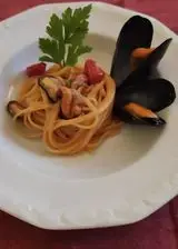 Ricetta Linguine con pomodorini e cozze