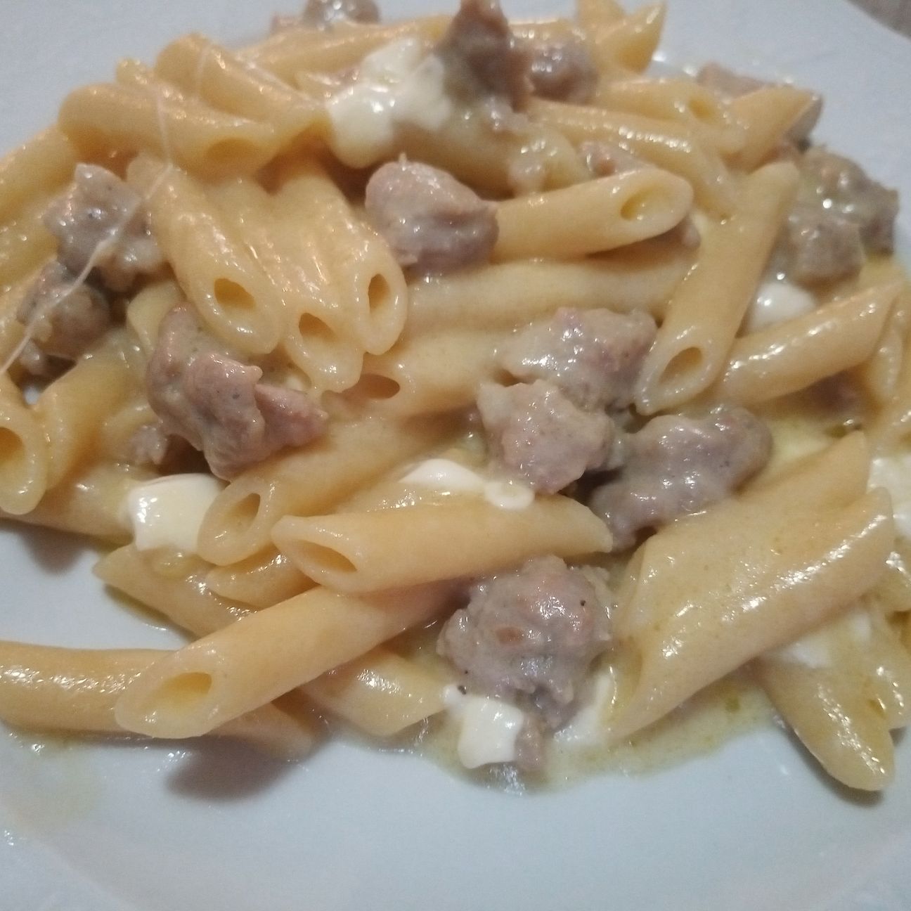 Pasta patate salsiccia e provola 2.0