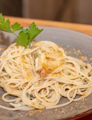 Ricetta Spaghetti Garofalo, Cannolicchi, Bottarga e pan grattato di steno3476
