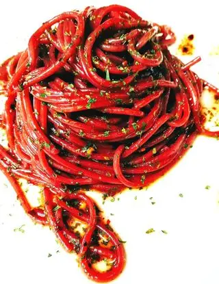 Ricetta Spaghetti aglio, olio e peperoncino al vino rosso. di RitaMerone