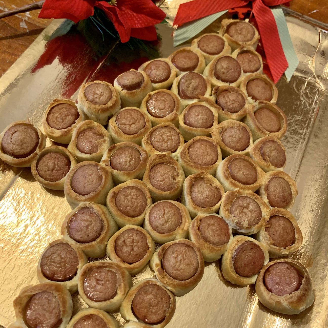 Albero di natale con würstel