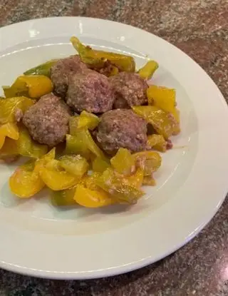 Ricetta Polpette di salsiccia con peperoni al forno! di ognipiattounemozione