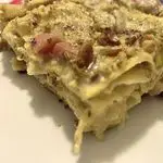 Ricetta Lasagna al pistacchio con speck e provola