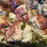 Ricetta Polpette in umido con olive e spumante dolce