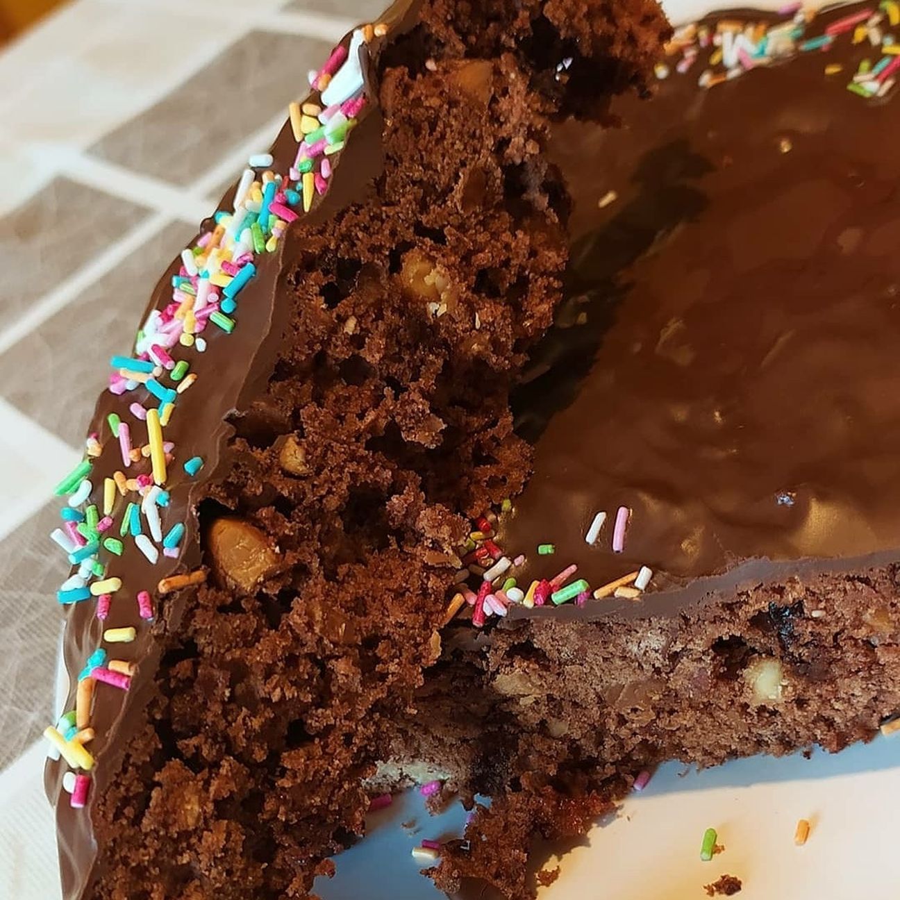 Dolce pasquale di mandorle e cioccolato
