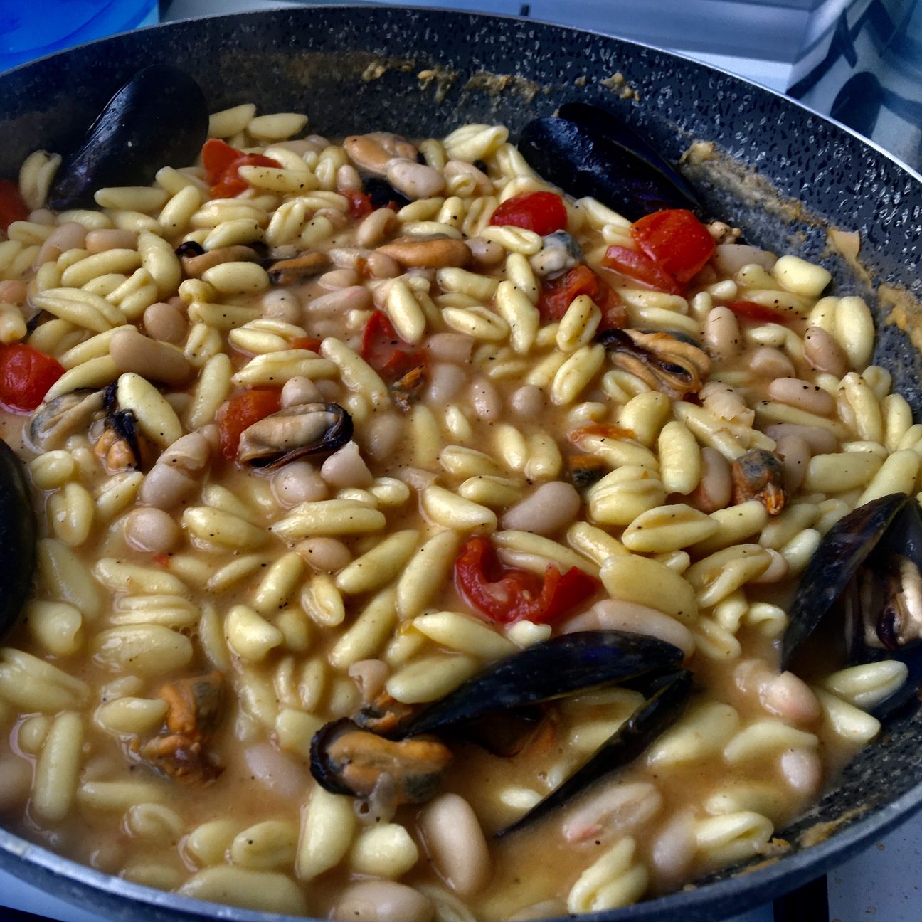 Pasta fagioli e cozze