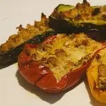 Ricetta Zucchine e peperoni ripieni