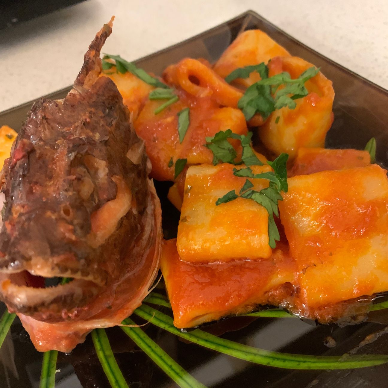 Paccheri allo scorfano