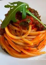 Ricetta SPAGHETTI AL POMODORO E RUCOLA