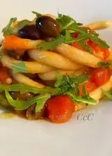 Ricetta Longarini pomodoro rucola e olive