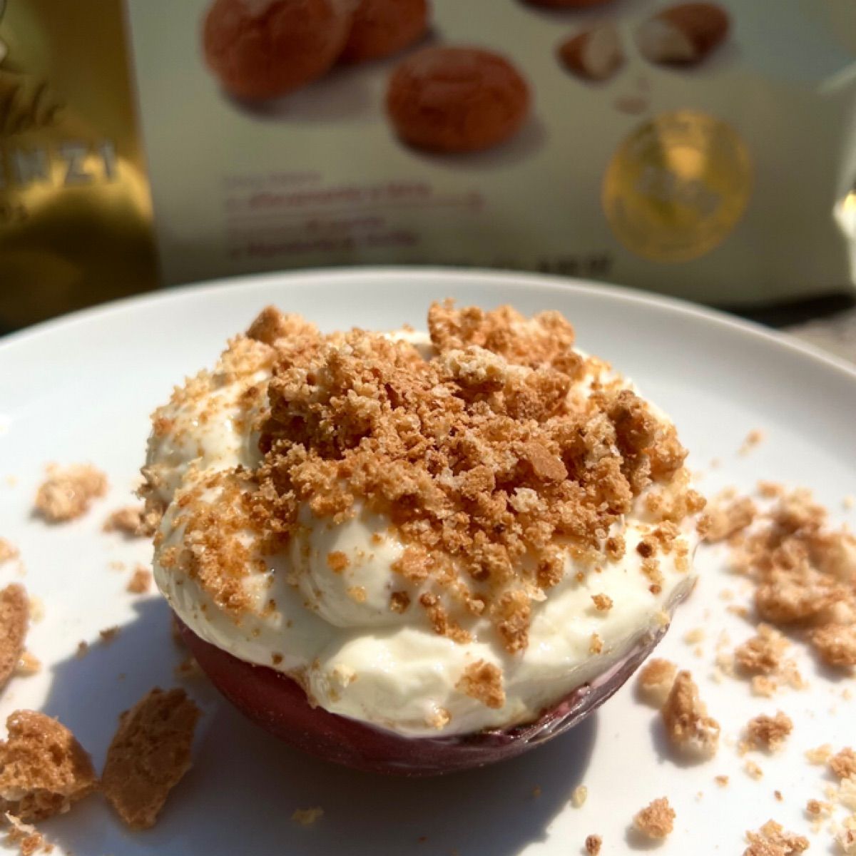 Pesca cheesecake