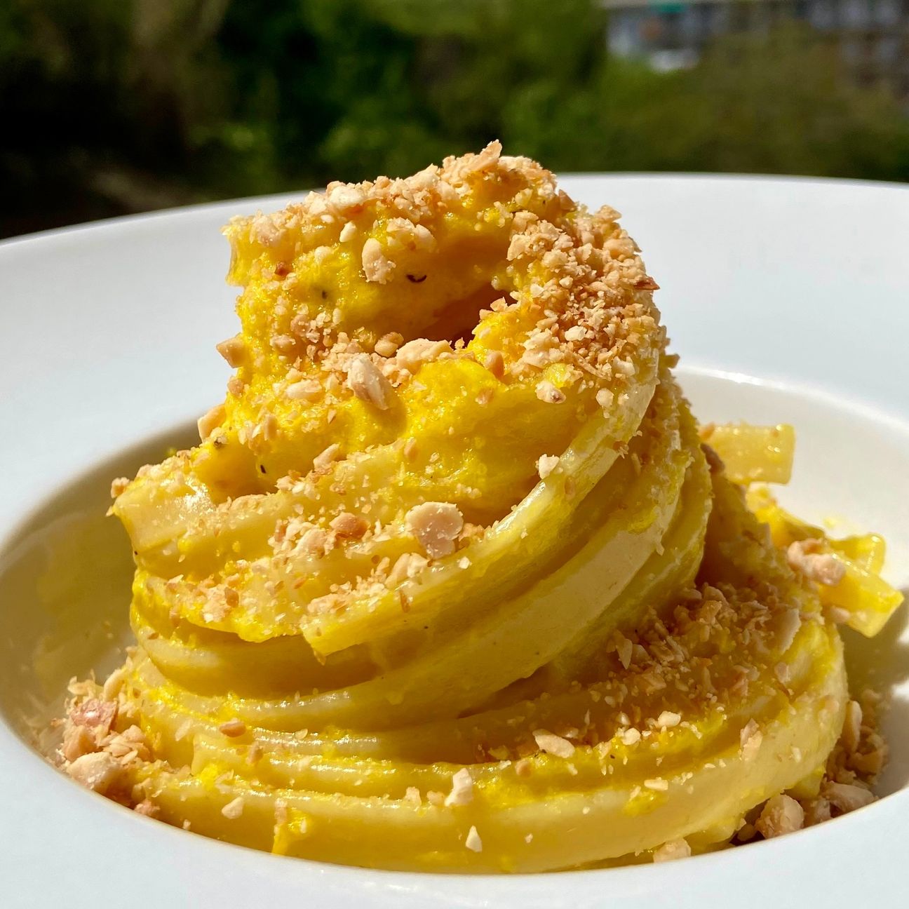 Fettuccine peperoni e mandorle 🤩