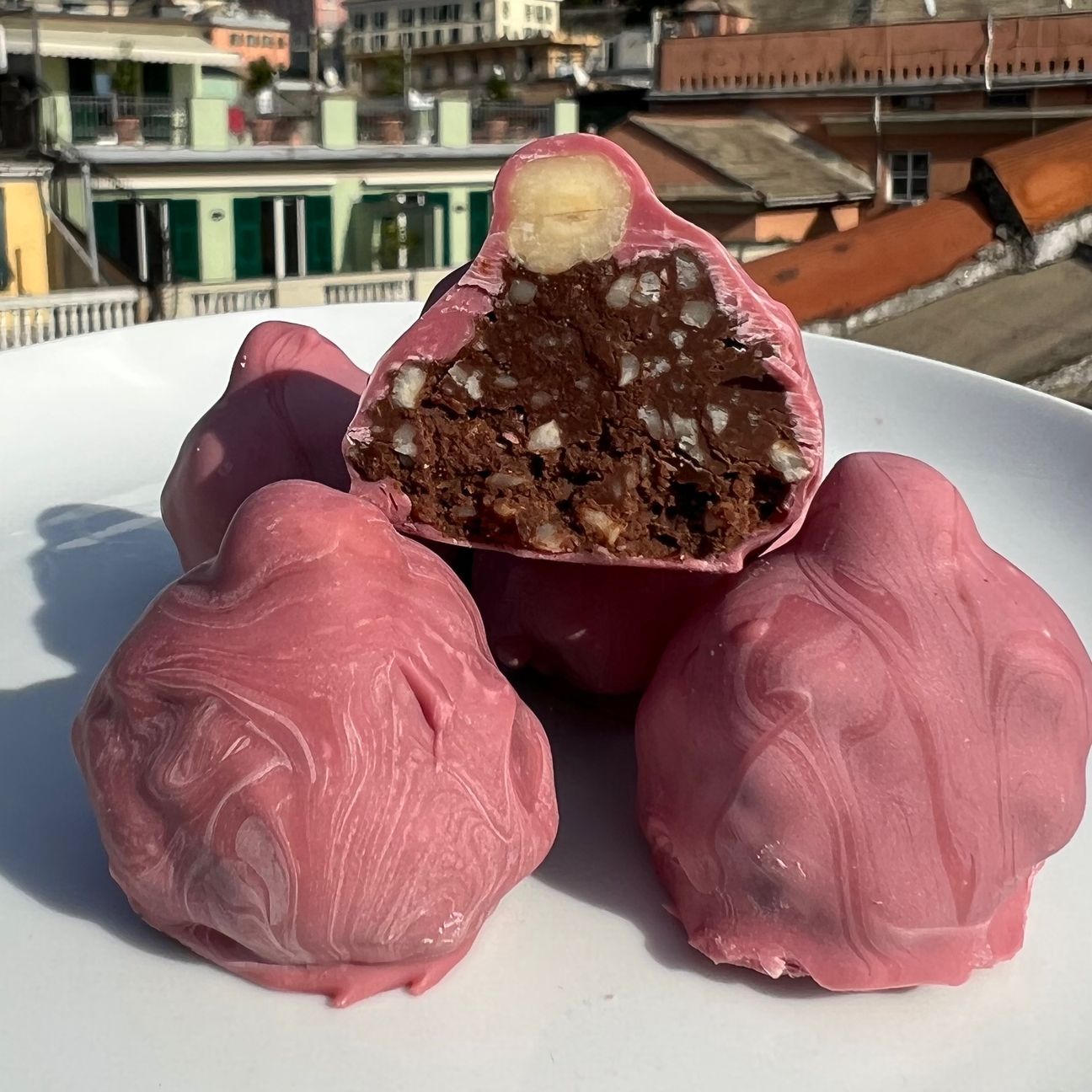 Baci alle nocciole e cioccolato ruby 💕