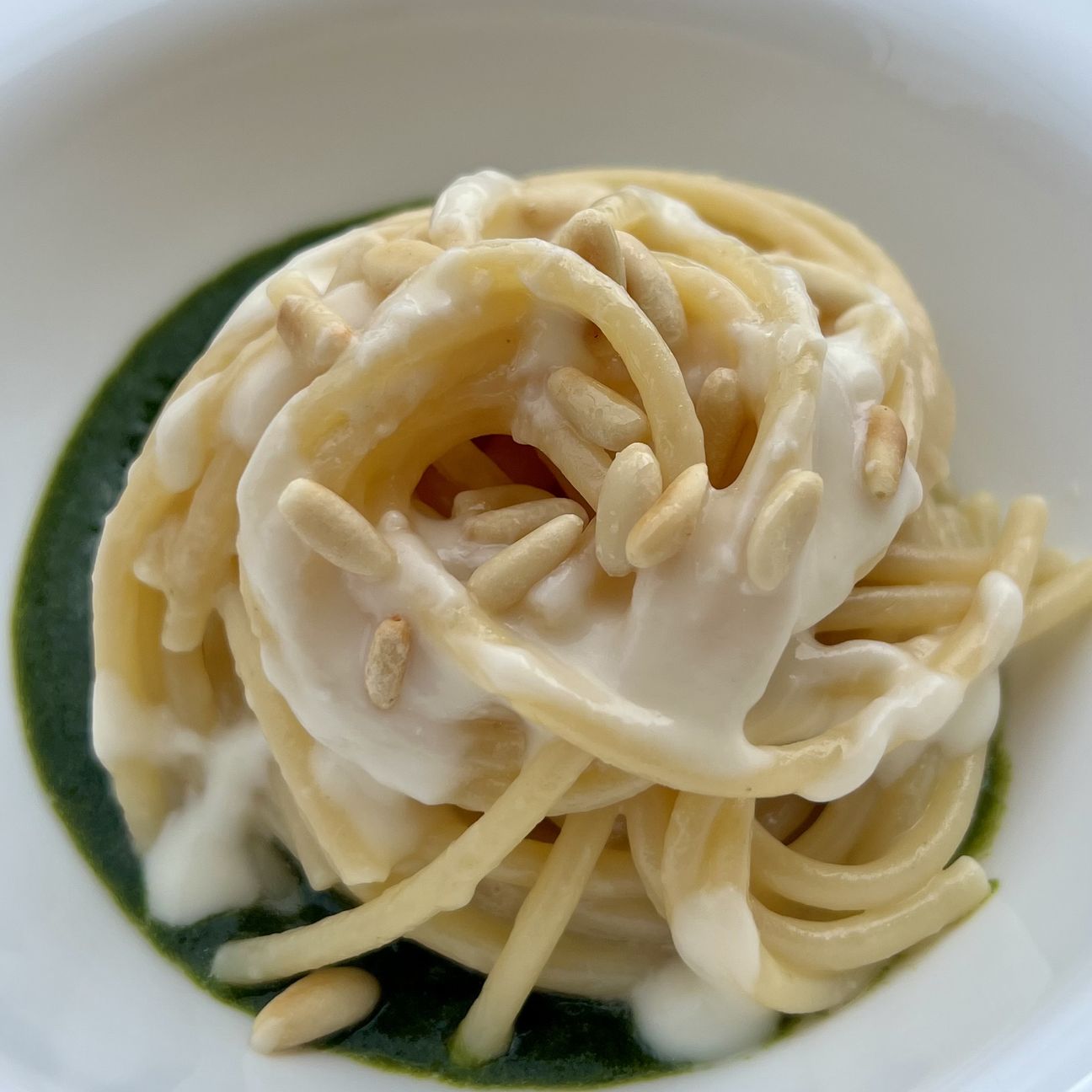 Pasta al pesto destrutturata 😉