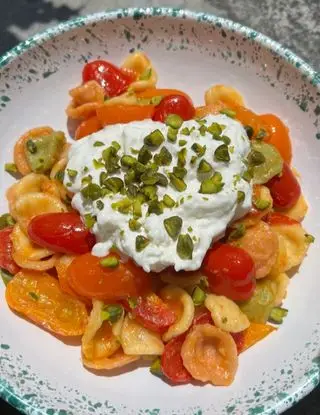 Ricetta Orecchiette, datterini e stracciatella di ninnalemon