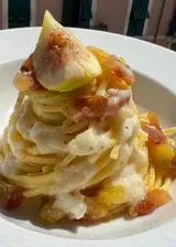 Ricetta Fichi caramellati, pecorino e guanciale croccante