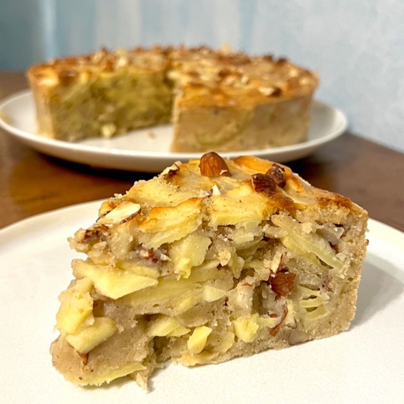 Torta di mele e mandorle