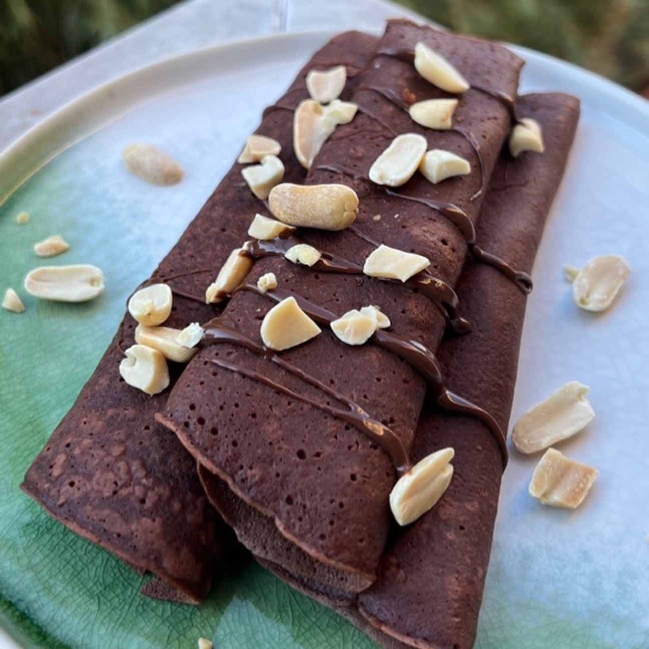 Crêpes al cacao senza lattosio