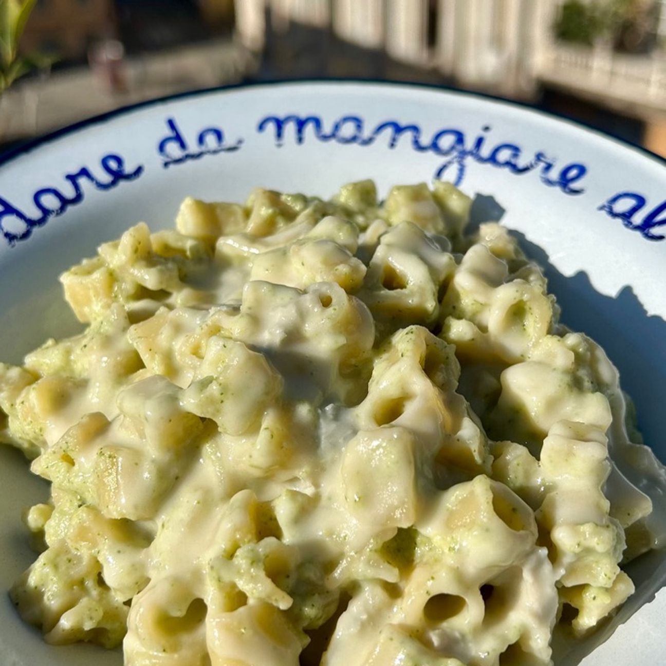 Play your pasta con crema di broccoli e gorgonzola