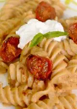 Ricetta Pasta burrata, melanzane e pomodorini confit