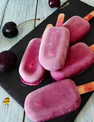 Ricetta Gelato su stecco ciliegie e yogurt di florianadesio