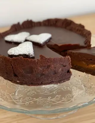 Ricetta Torta al cioccolato con mou salato e ganache al cioccolato di cristina.dangheo