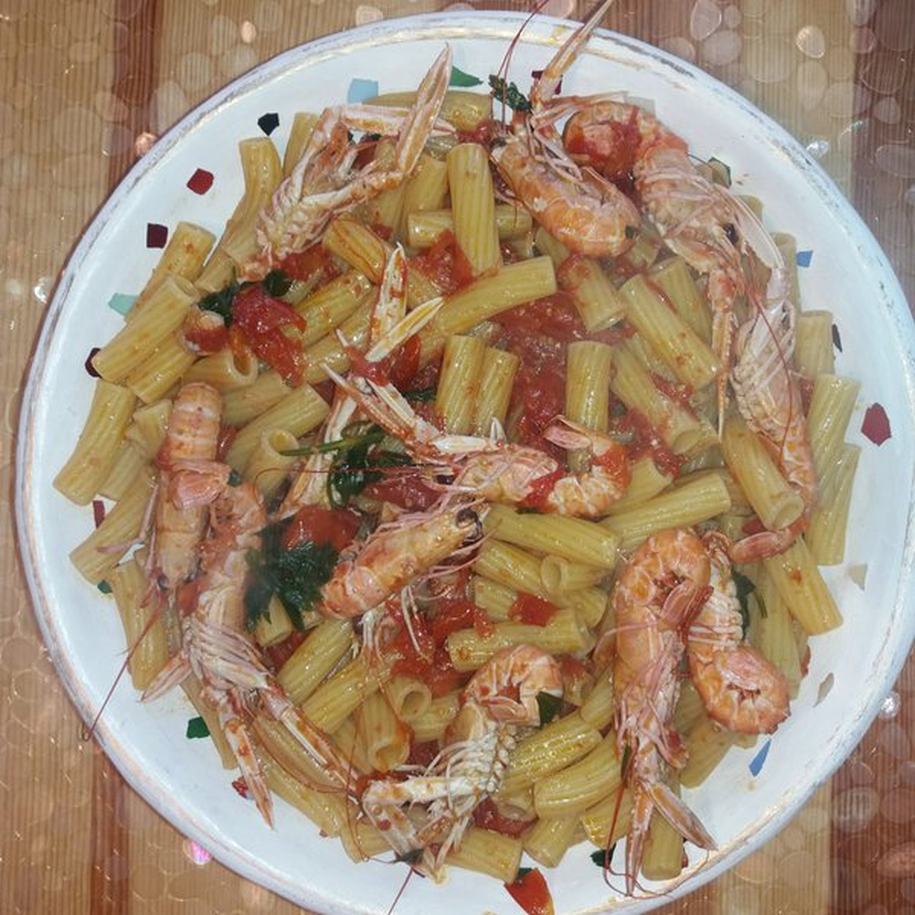 Rigatoni agli scampi