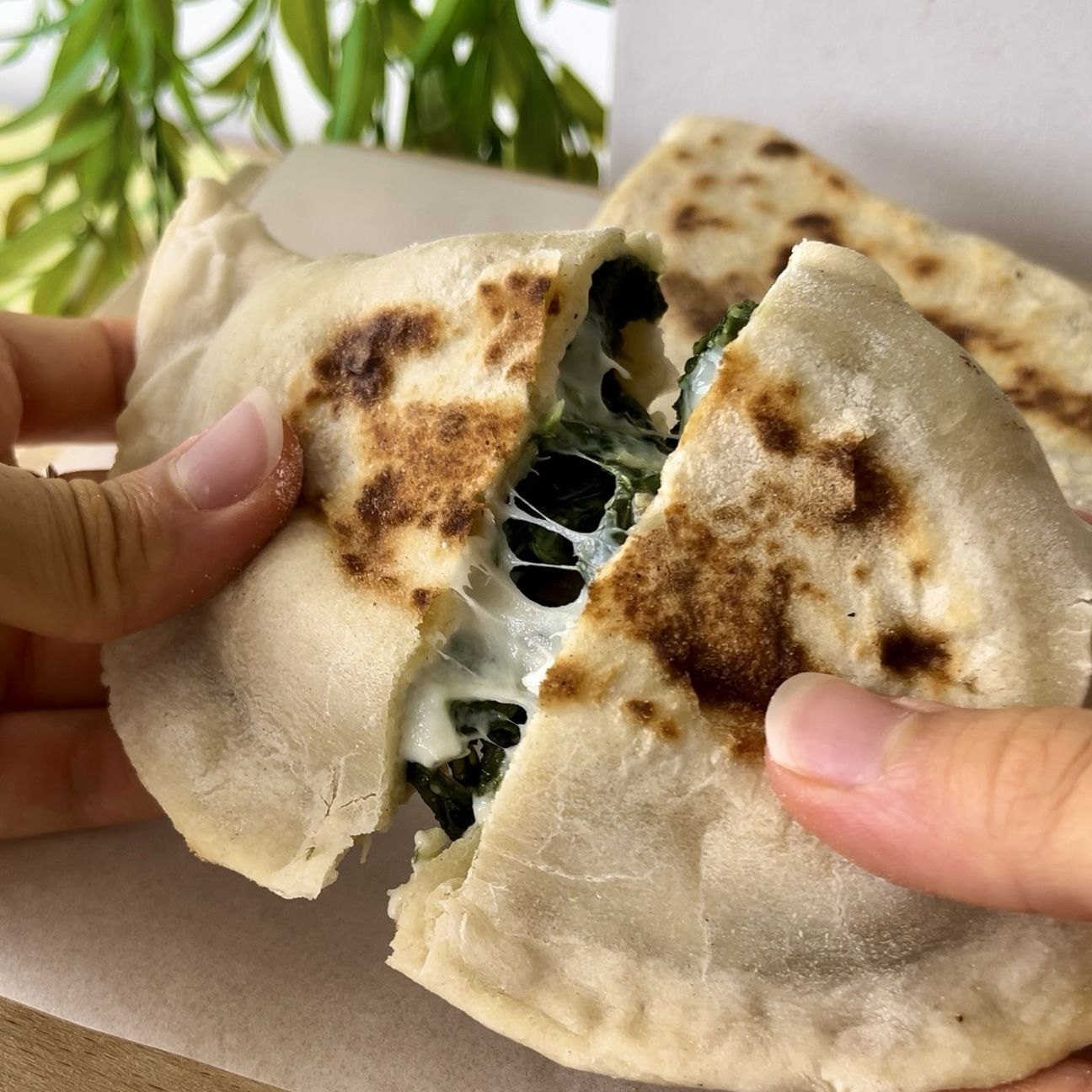 Panzerotti in padella con verdure e formaggio