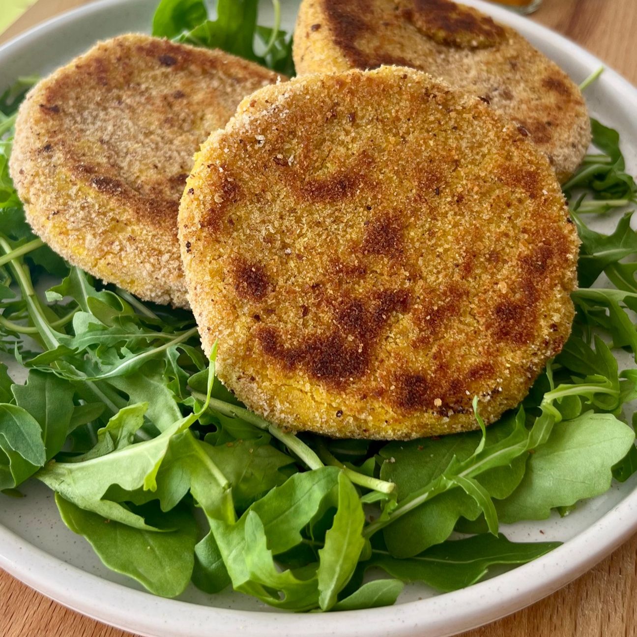 Burger ceci, cavolfiore e curcuma