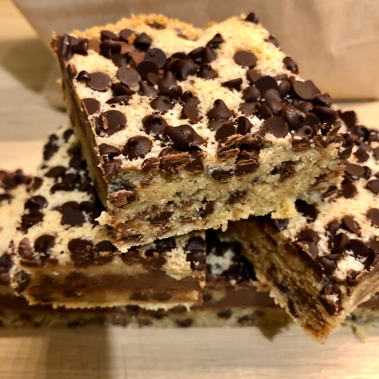 Cookie 🍪 bars senza glutine alla nutella con avena e cioccolato 🍫