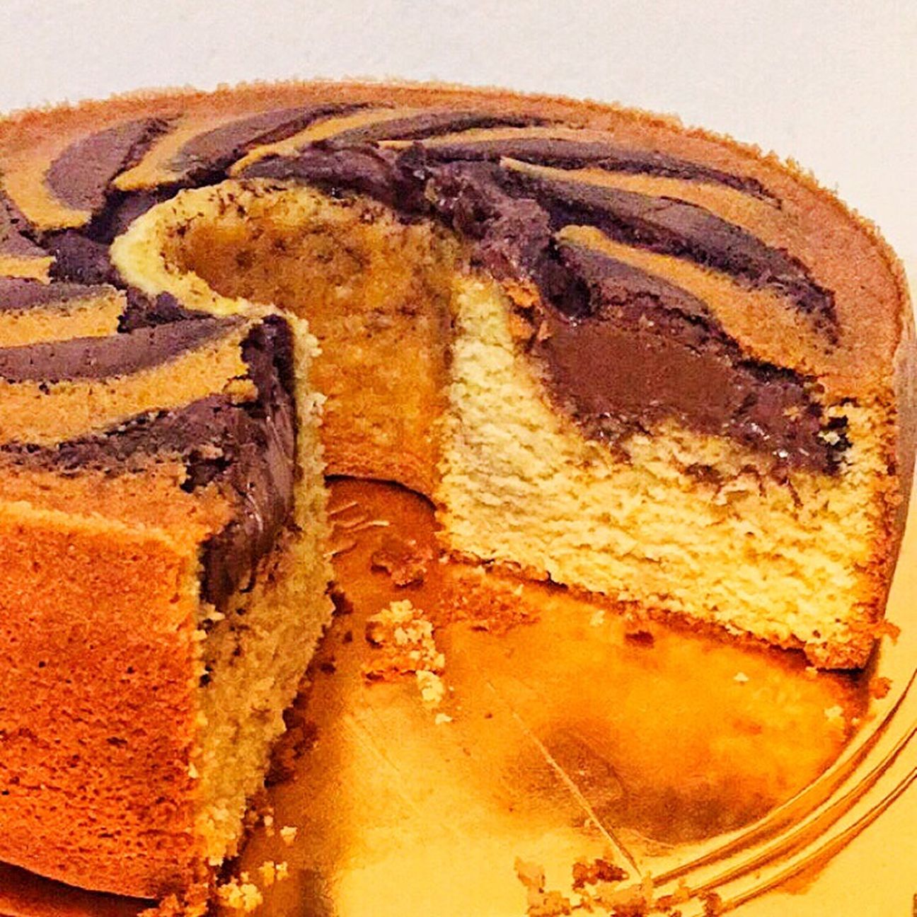 Ciambellone sofficissimo con cuore di Nutella