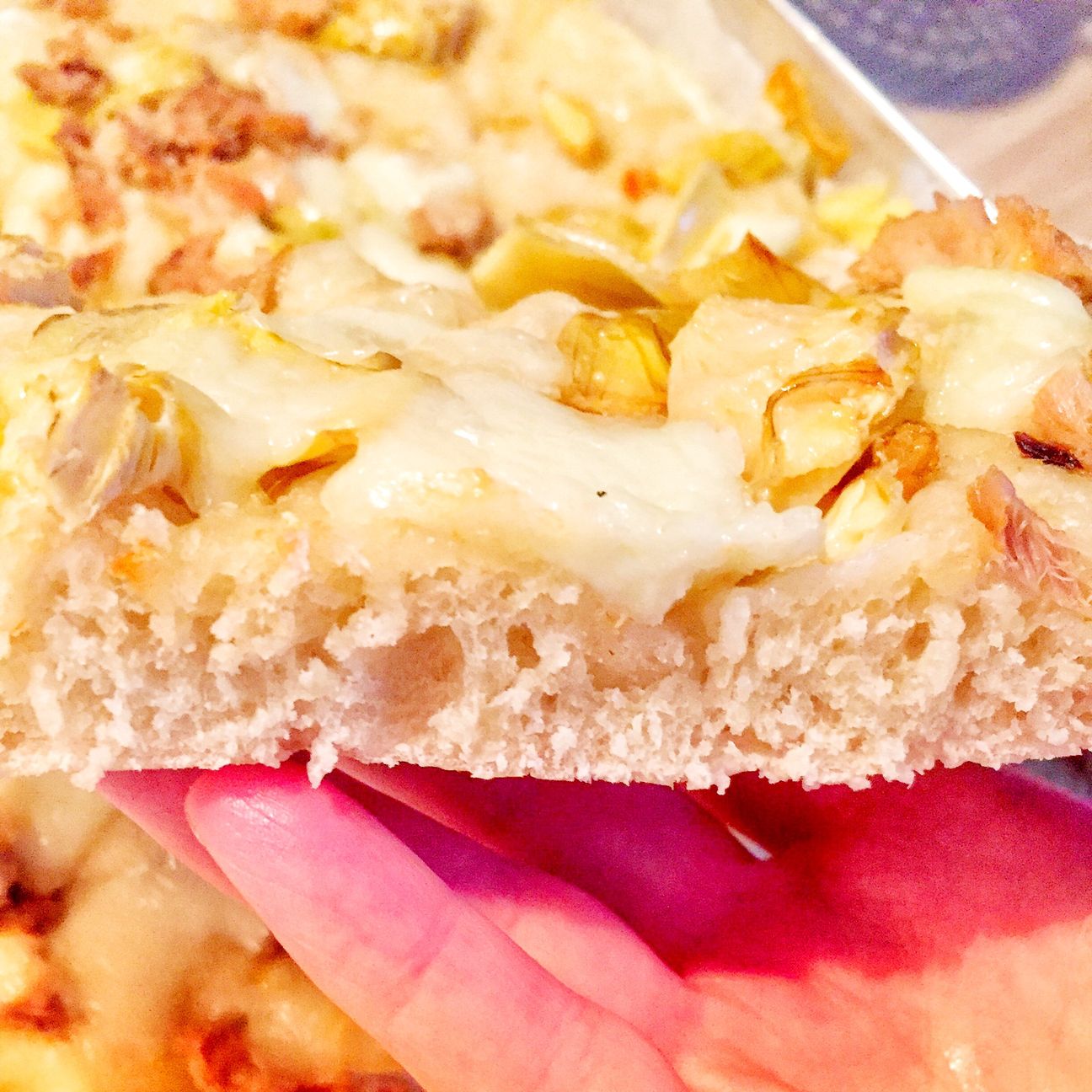 Pizza al trancio ad alta idratazione