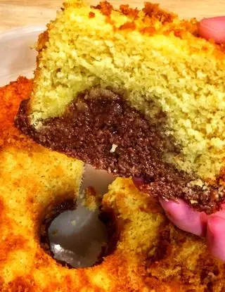 Ricetta Ciambellone morbidissimo al cocco con crema al cocco e Nutella di valentina63