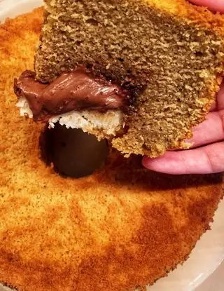 Ricetta Ciambella al cappuccino ☕️ con crema al cocco 🥥 e Nutella di valentina63