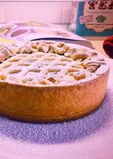 Ricetta Crostata doppia di pasta frolla morbida con confettura di albicocche e frutti di bosco