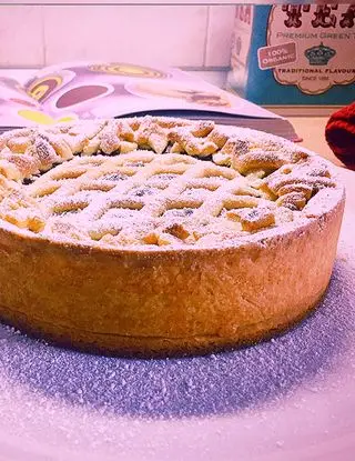 Ricetta Crostata doppia di pasta frolla morbida con confettura di albicocche e frutti di bosco di valentina63