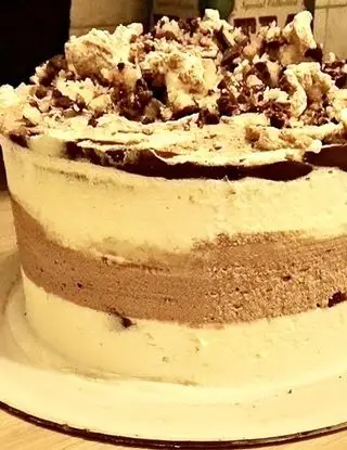 Ricetta Torta BOUNTY al contrario con base al cocco, ganache al doppio cioccolato e crema al cocco di valentina63