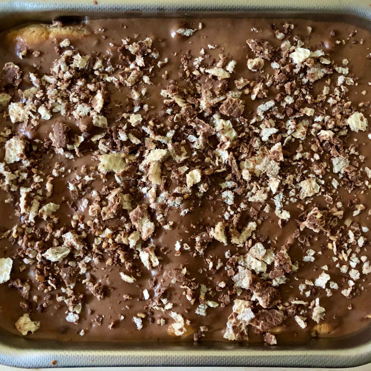 Tiramisù ☕️ al cappuccino con crema al cioccolato 🍫 e arachidi 🥜
