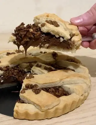 Ricetta Crostata 🥧 Di Pasta Frolla Allo Yogurt Con Nutella 🧉 di valentina63