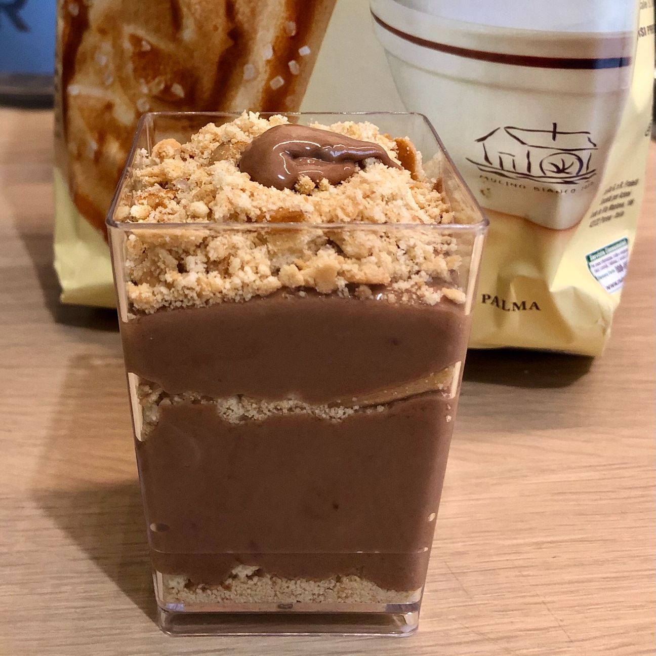 Bicchierini 🍶 di crema doppia alle nocciole 🌰
