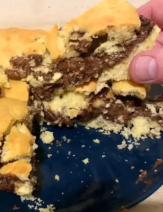 Ricetta Crostata 🥧 al cucchiaio con ripieno di twix 🍫 e nutella 🧉 di valentina63